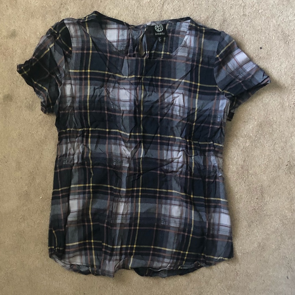 Short Sleeve Plaid Shirt